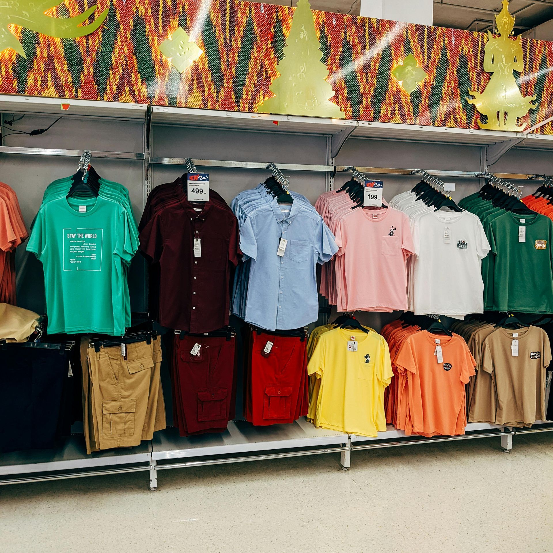 Retail Clothing Store showing custom branded apparel