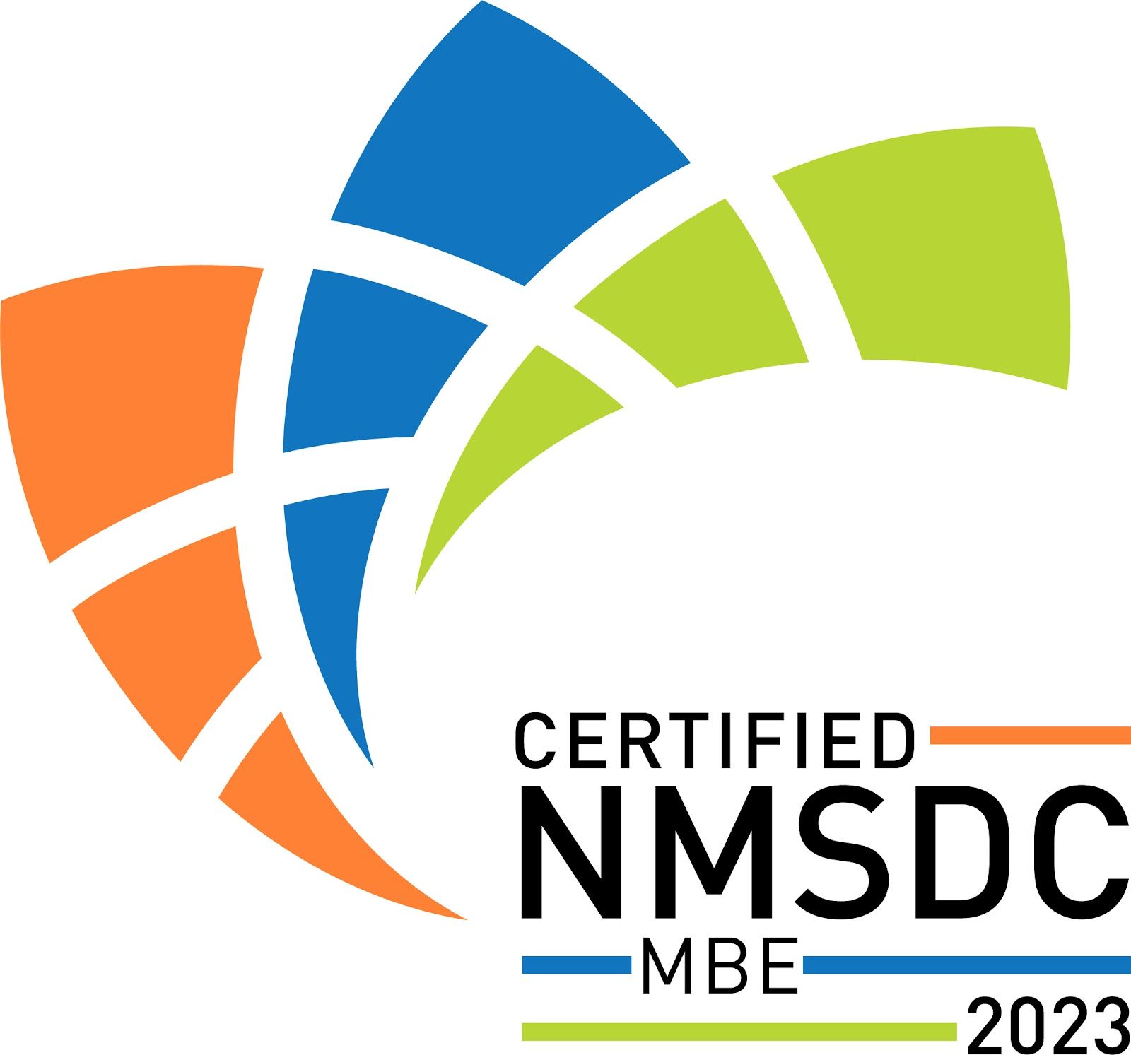 a logo for certified nmsdc mba 2023