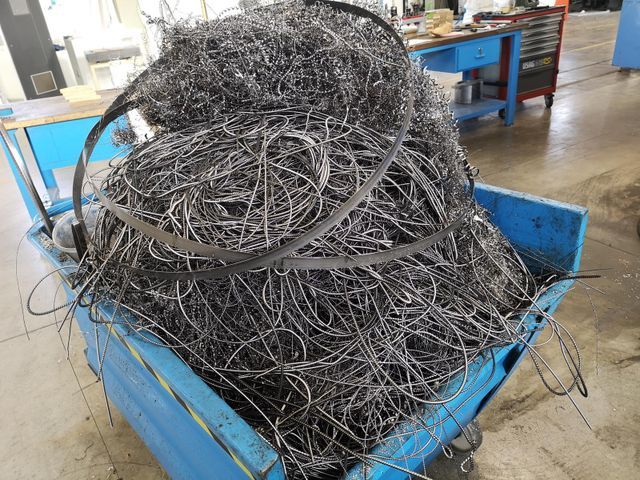 Recupero di scarti metallici