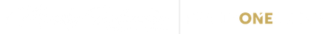 Gold “ONE” text centered on a white background.