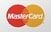 A close up of a mastercard logo on a white background.