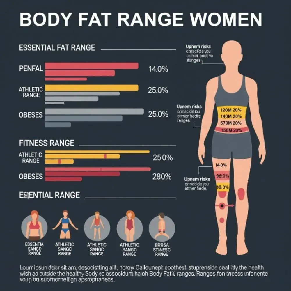 Body Fat Percentage Ranges for Women