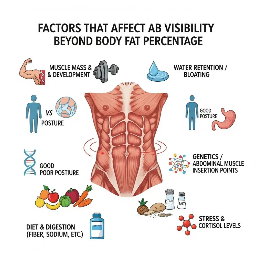 Factors That Affect Ab Visibility Beyond Body Fat Percentage