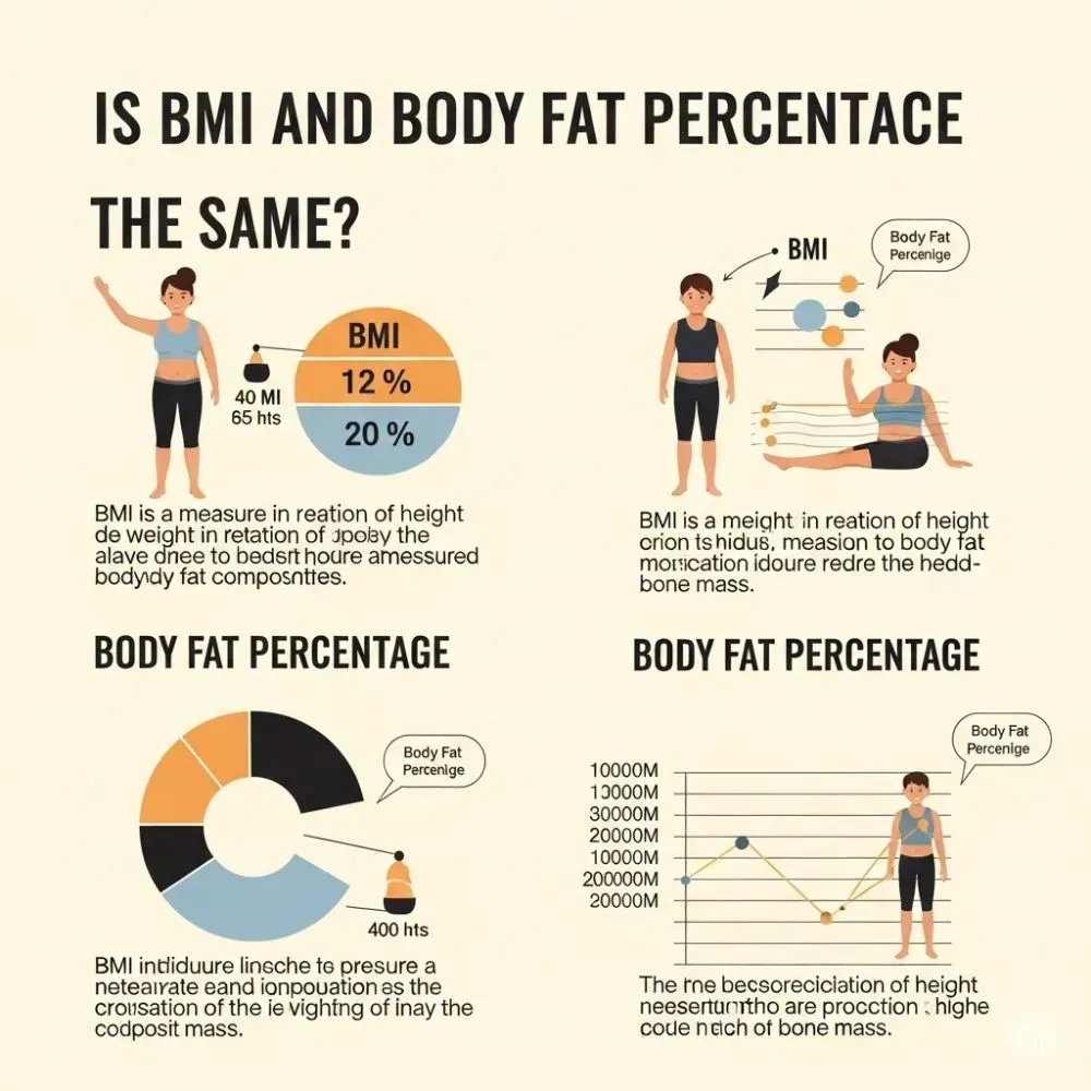 is bmi and body fat percentage the same