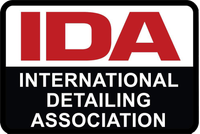 The logo for the international detailing association is red and black.