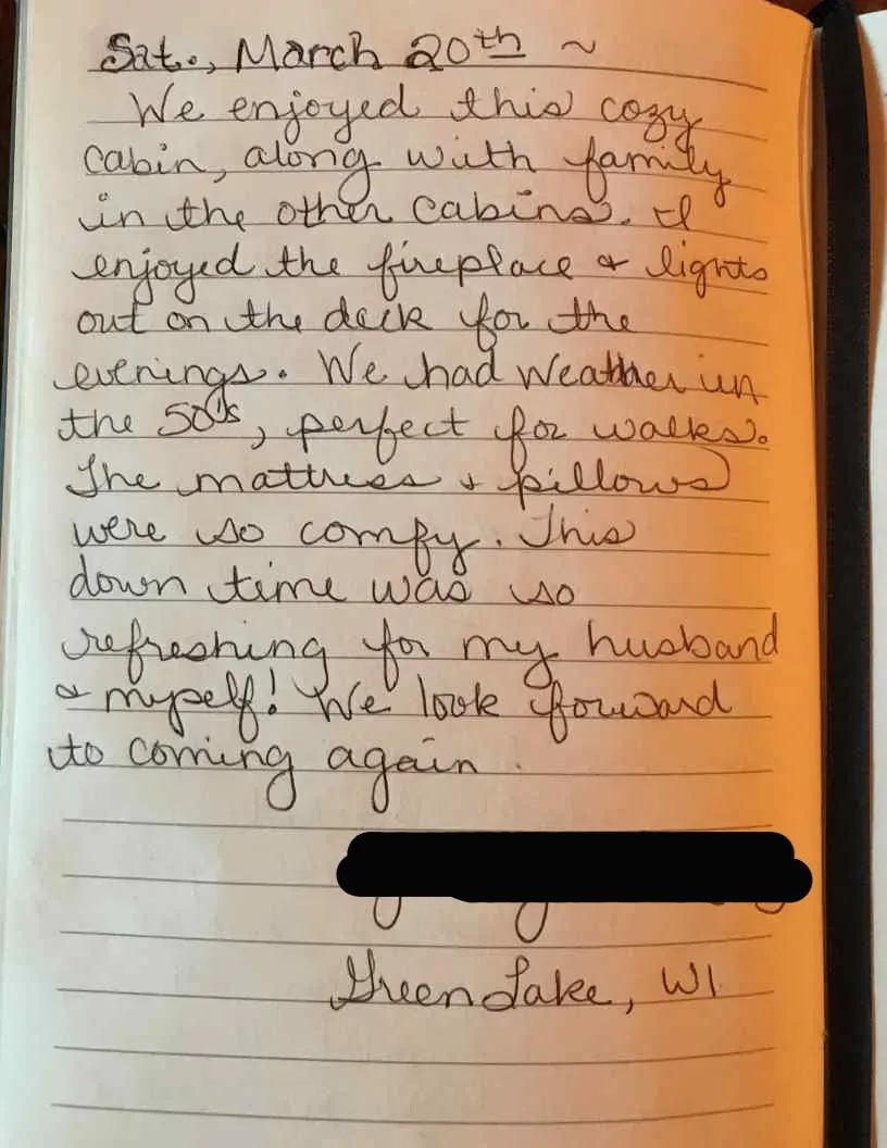 Customer Reviews - Mindoro, WI - High Point Retreats