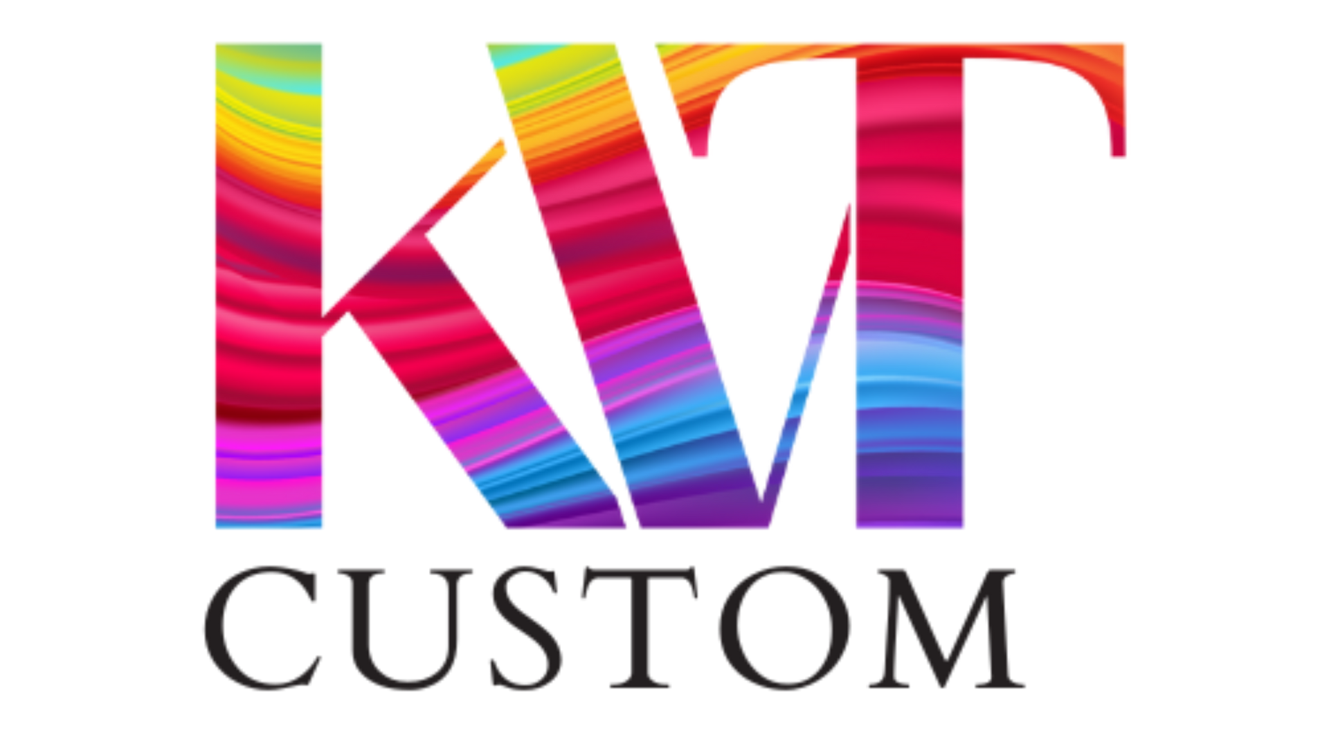 Colorful "KVT" logo with "CUSTOM" text below.