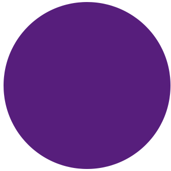 A solid purple circle.