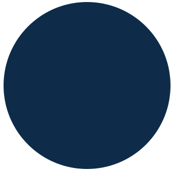 Dark blue circle.