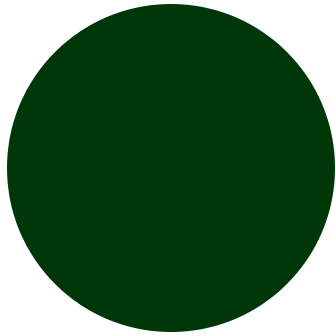 Dark green circle.