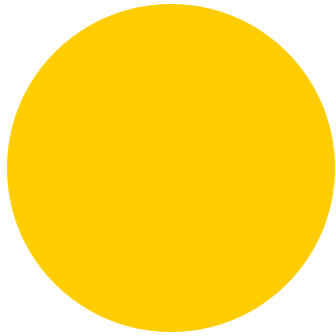 Yellow circle on a white background.