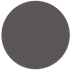 A solid circle filled with a dark grayish-brown color.