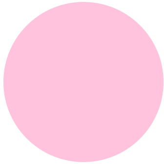 Pink circle on white background.