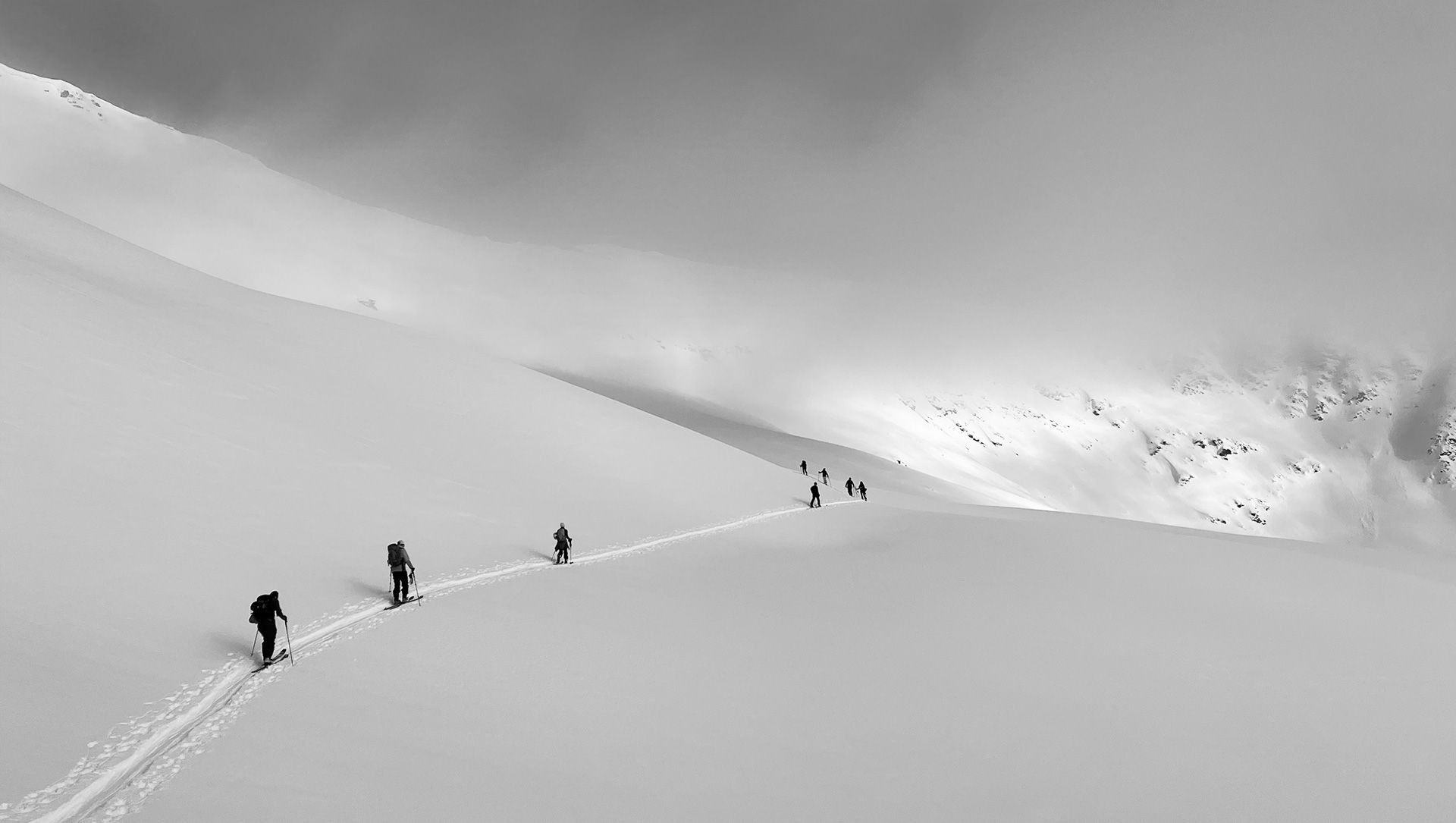 Ski touring in Finnmark, Norway