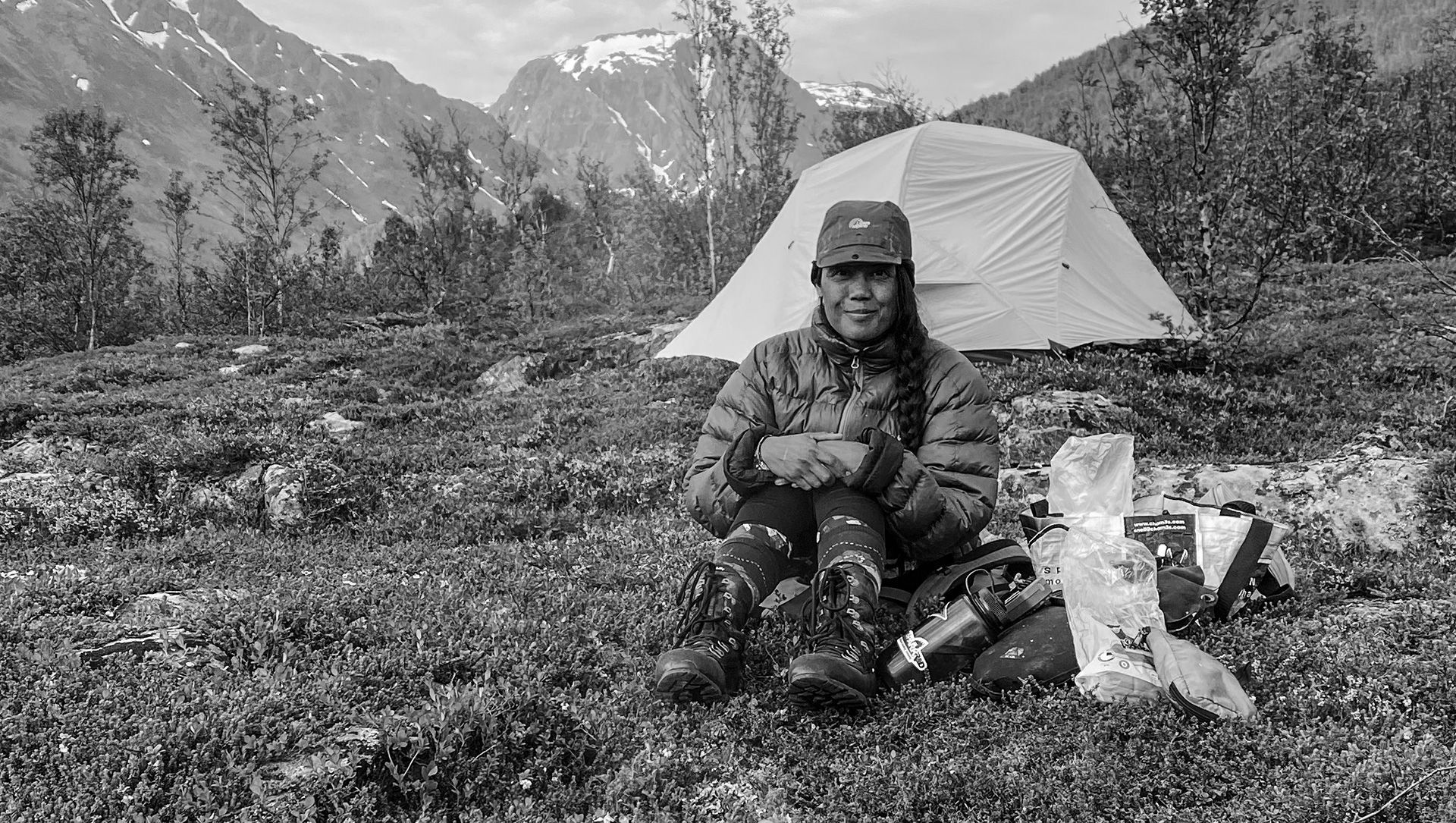 Wild camping and hiking in Swedish Lapland