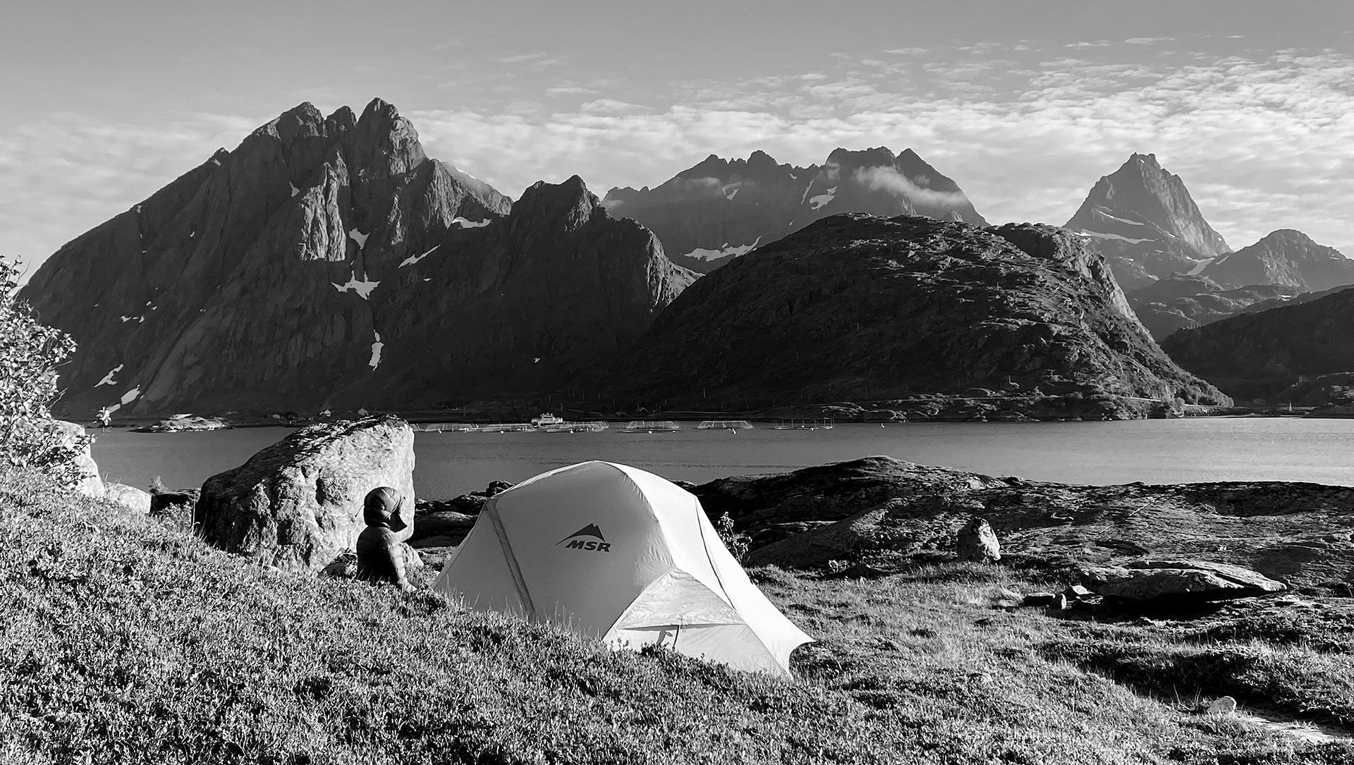 Wild camping in Lofoten, Norway