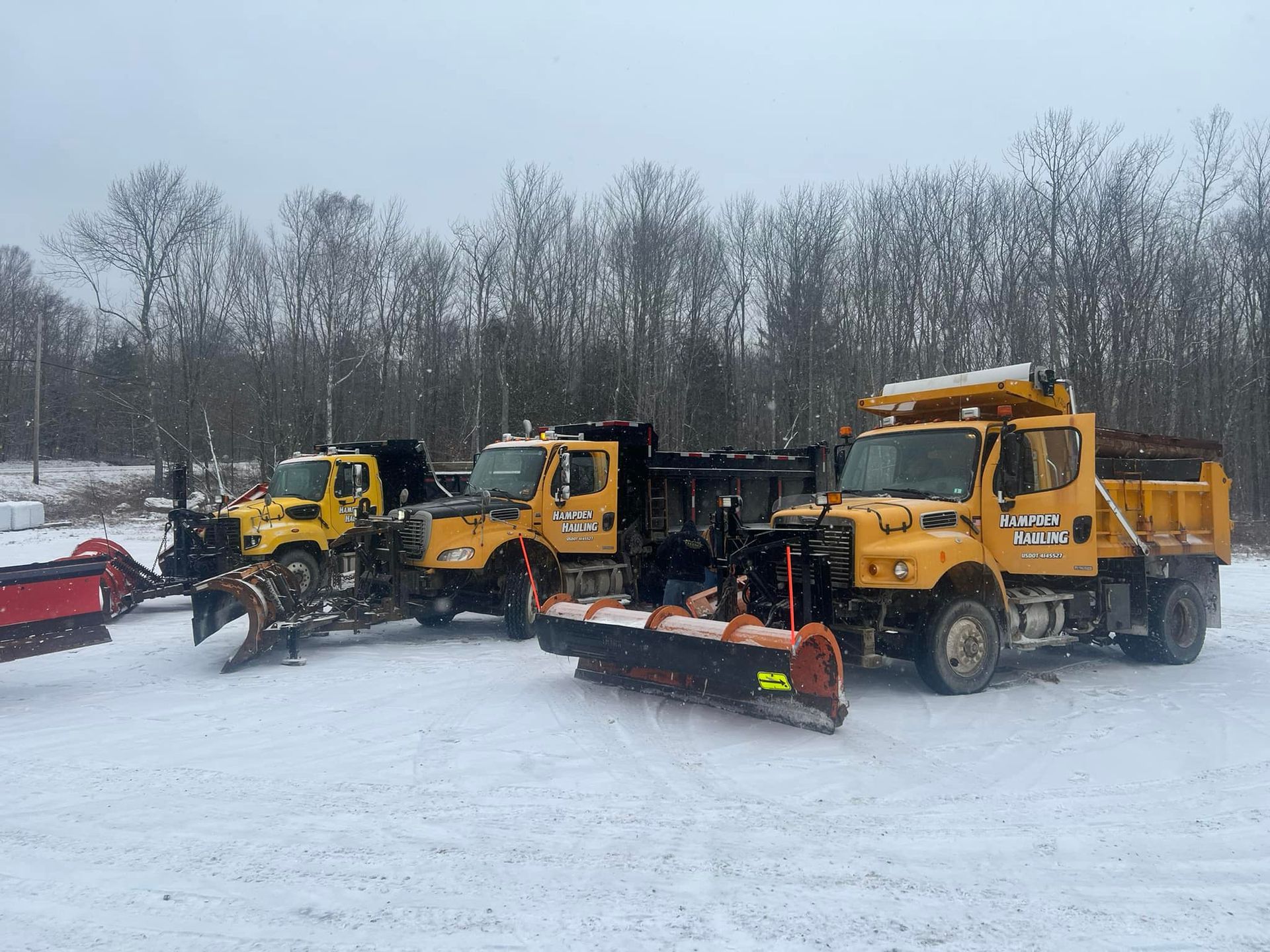 Snow Removal Hauling Truck — Hampden, ME — Hampden Hauling