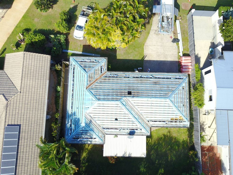 Tile Roof Stripped Out — Stormguard Roofing In Caloundra West, QLD