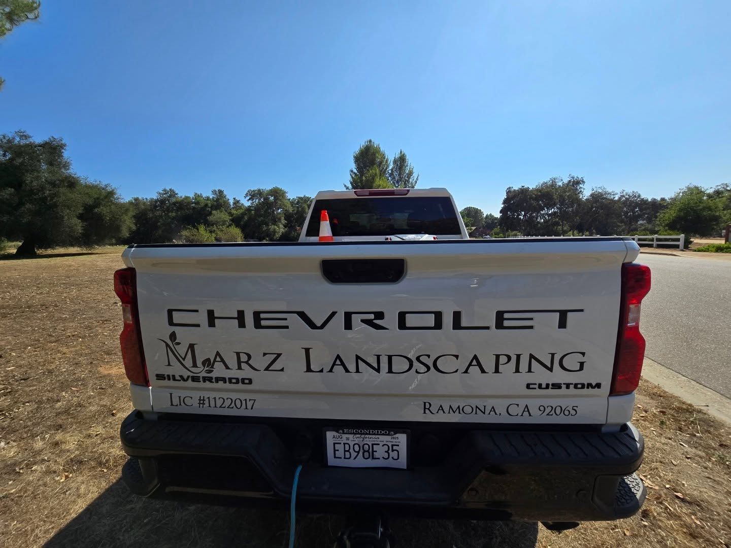 White Chevrolet truck with 