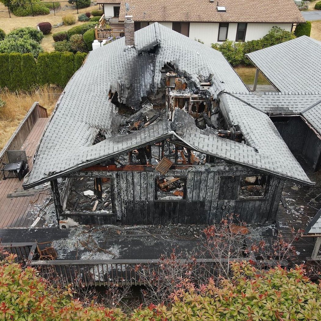 house on fire