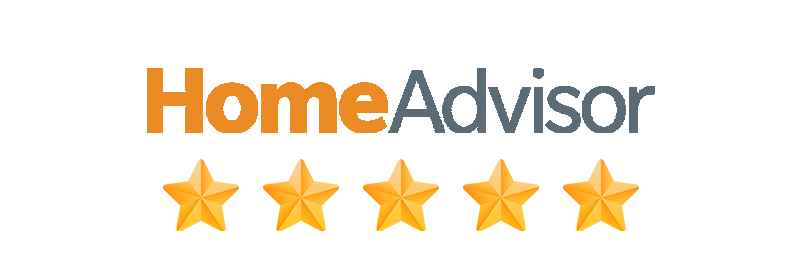 The home advisor logo has four stars on it.