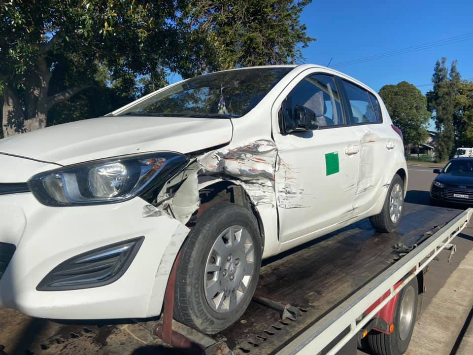 White Car Towing — Roadside Assist Central Coast in Newcastle, NSW