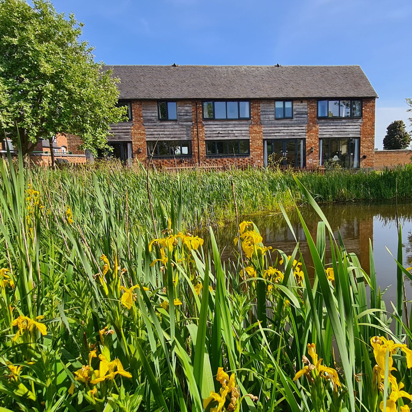 Buttercups Hay Barn with wildlife pond