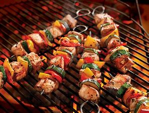 Kebabs on a BBQ