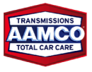 AAMCO Transmissions Total Car Care logo on a white background.