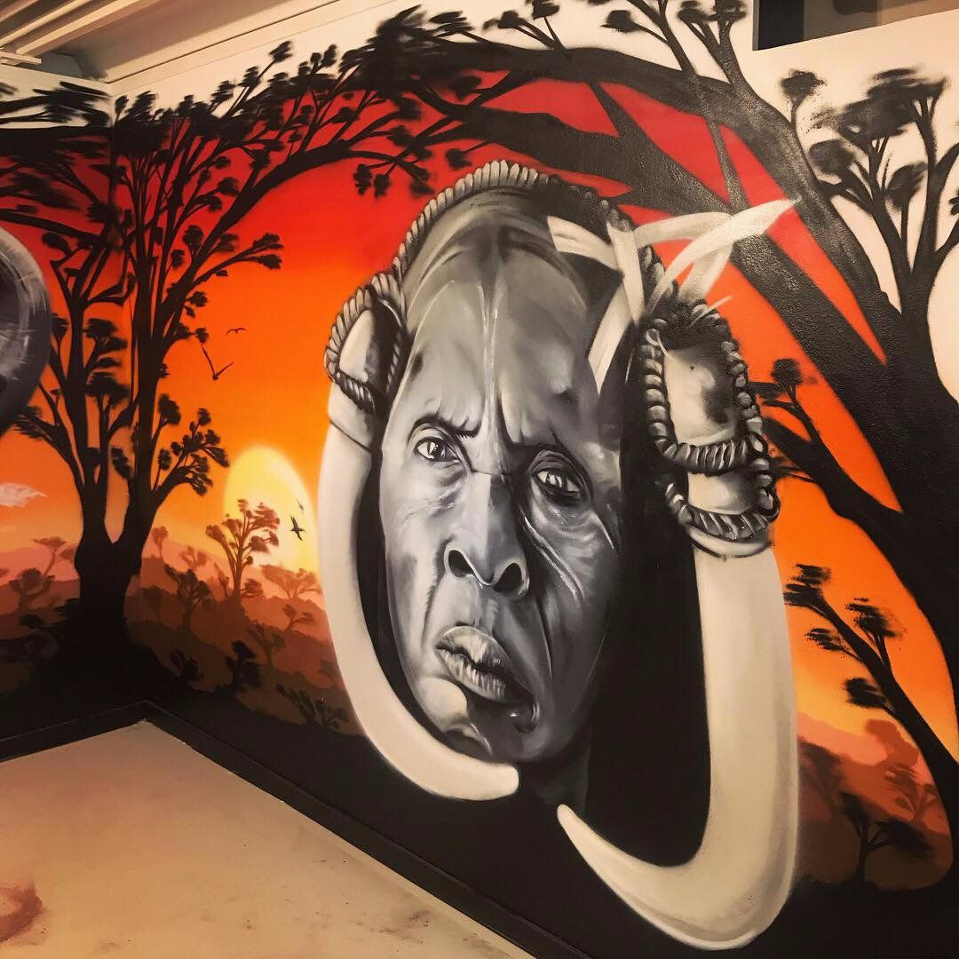 African Woman in the savanne