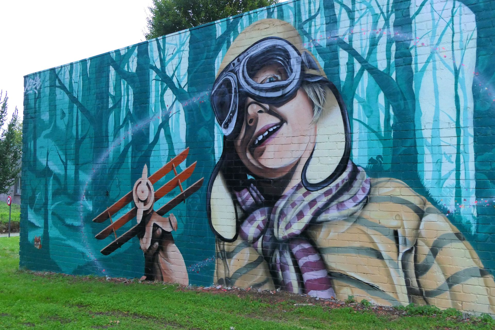 Look at my plane grandpa