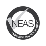 Um logotipo para o agente educacional endossado pelo neas