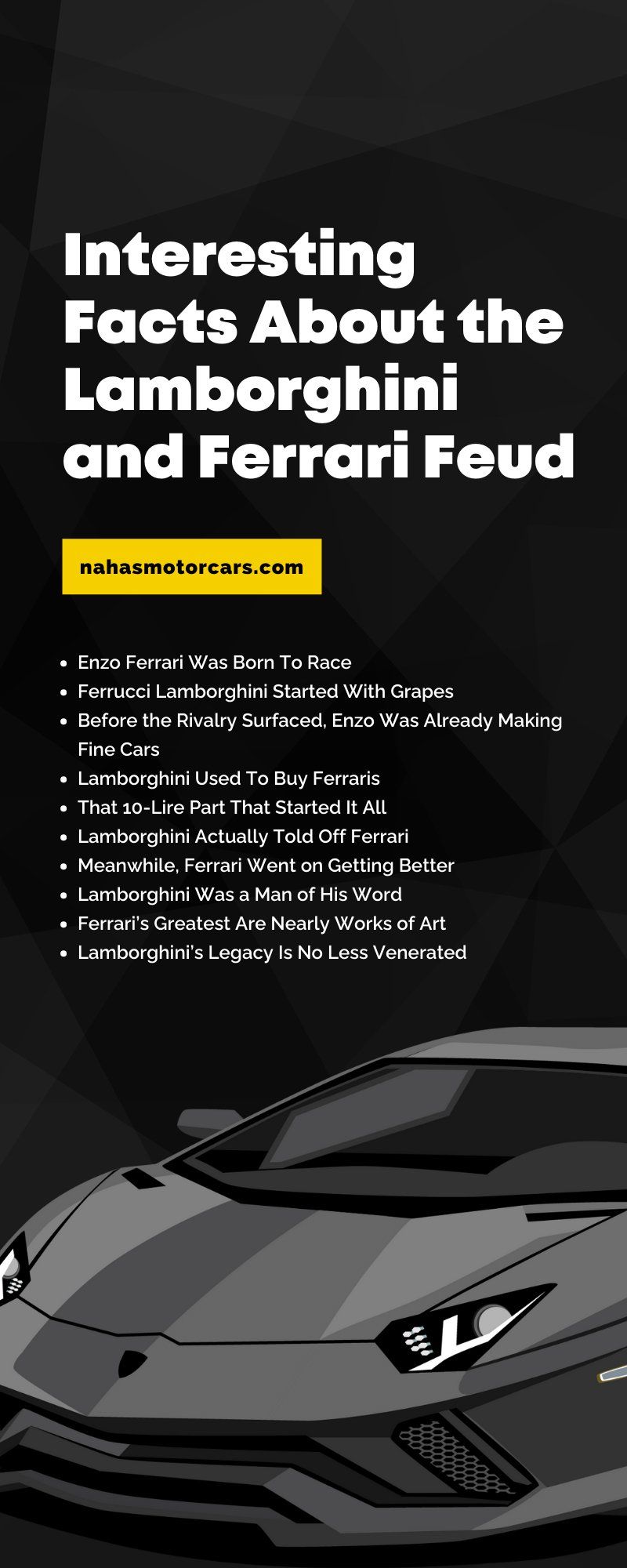 Interesting Facts About the Lamborghini and Ferrari Feud