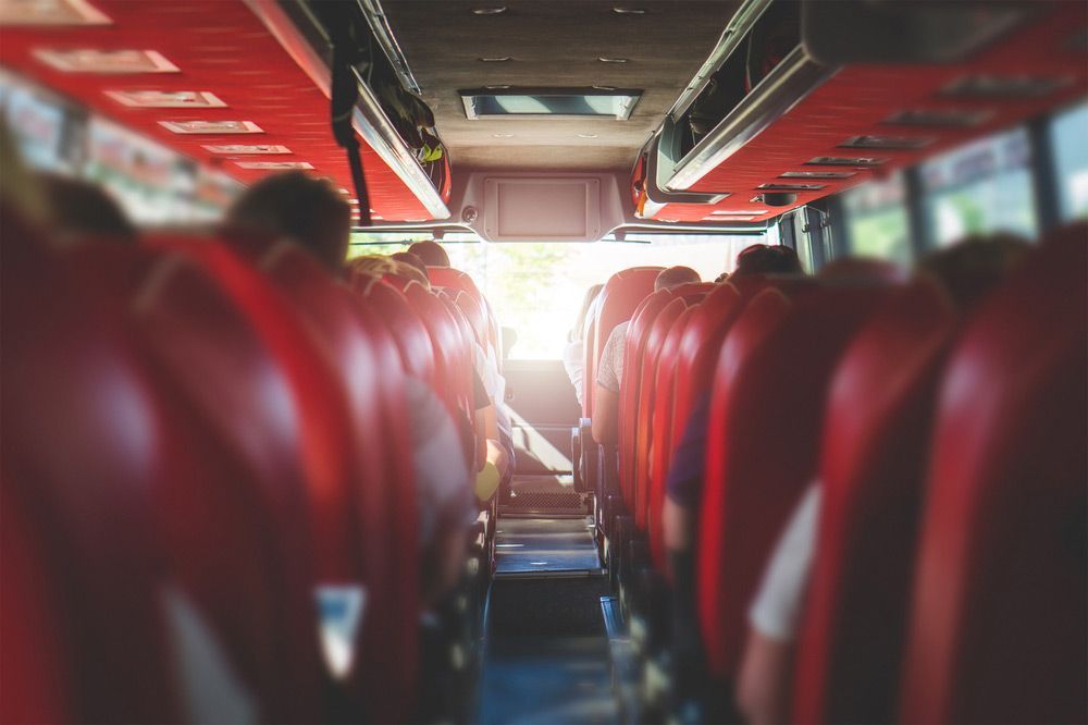 View From Back Seat In A Bus — Shuttle Buses from Hervey Bay in Dundowran Beach, QLD