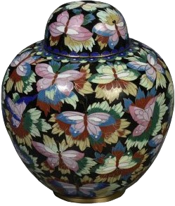 Cremation Urns Butterfly Cloisonne
