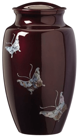 Cremation Urns Purple Butterfly