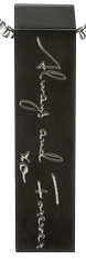 Cremation Jewellery SS12 Stainless Steel Black Block