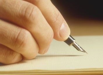 Writing Death Notices Using pen and Paper