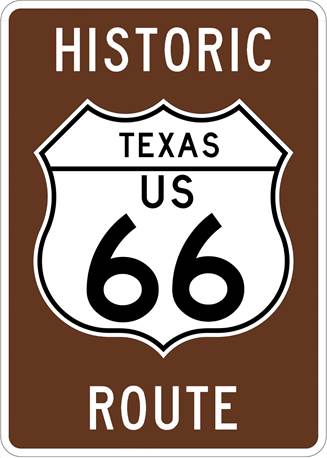Historic Route 66 sign