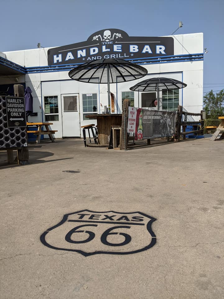 Historic Route 66 in Amarillo, TX, Handle Bar and Grill