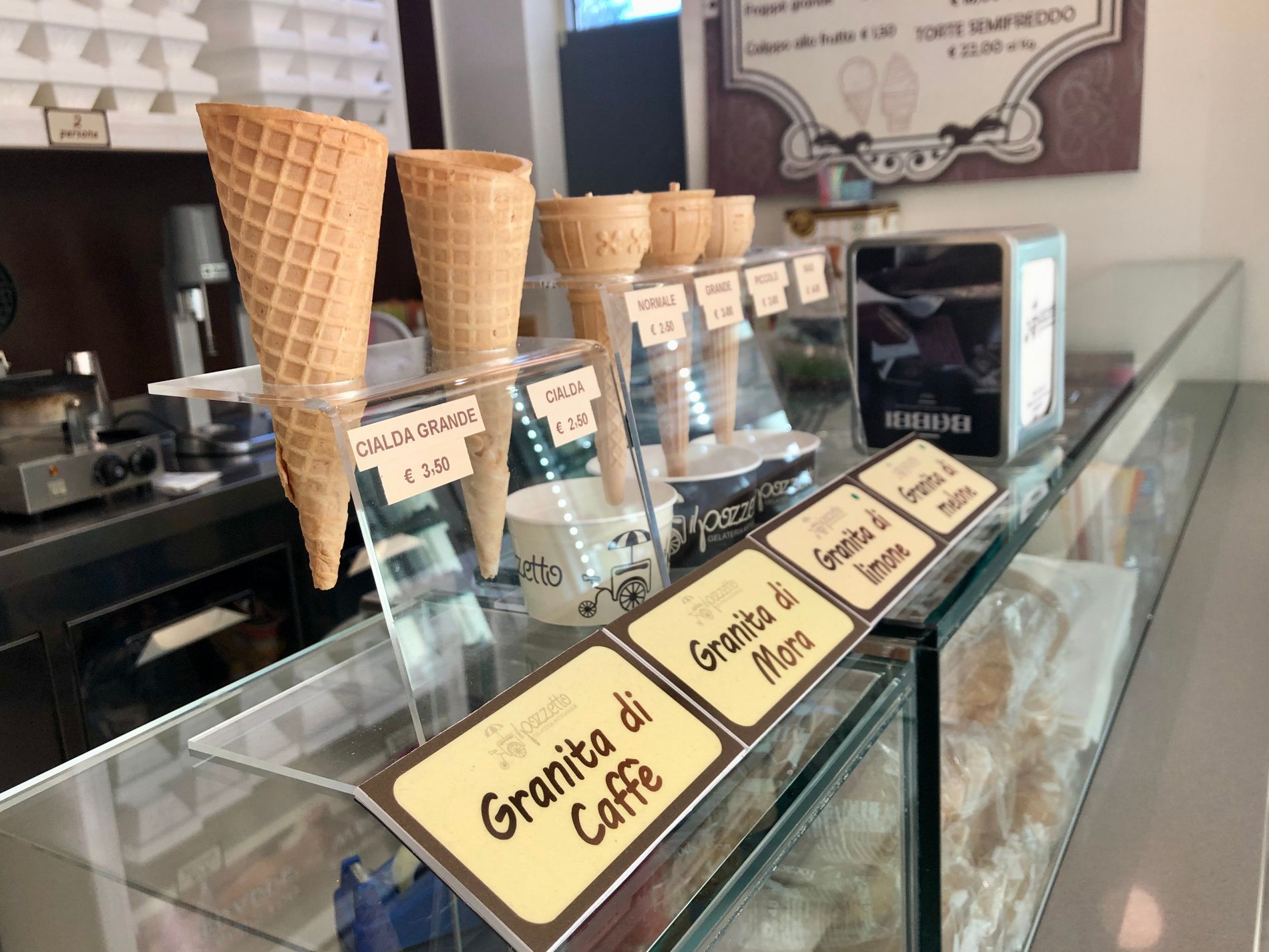 coni della gelateria
