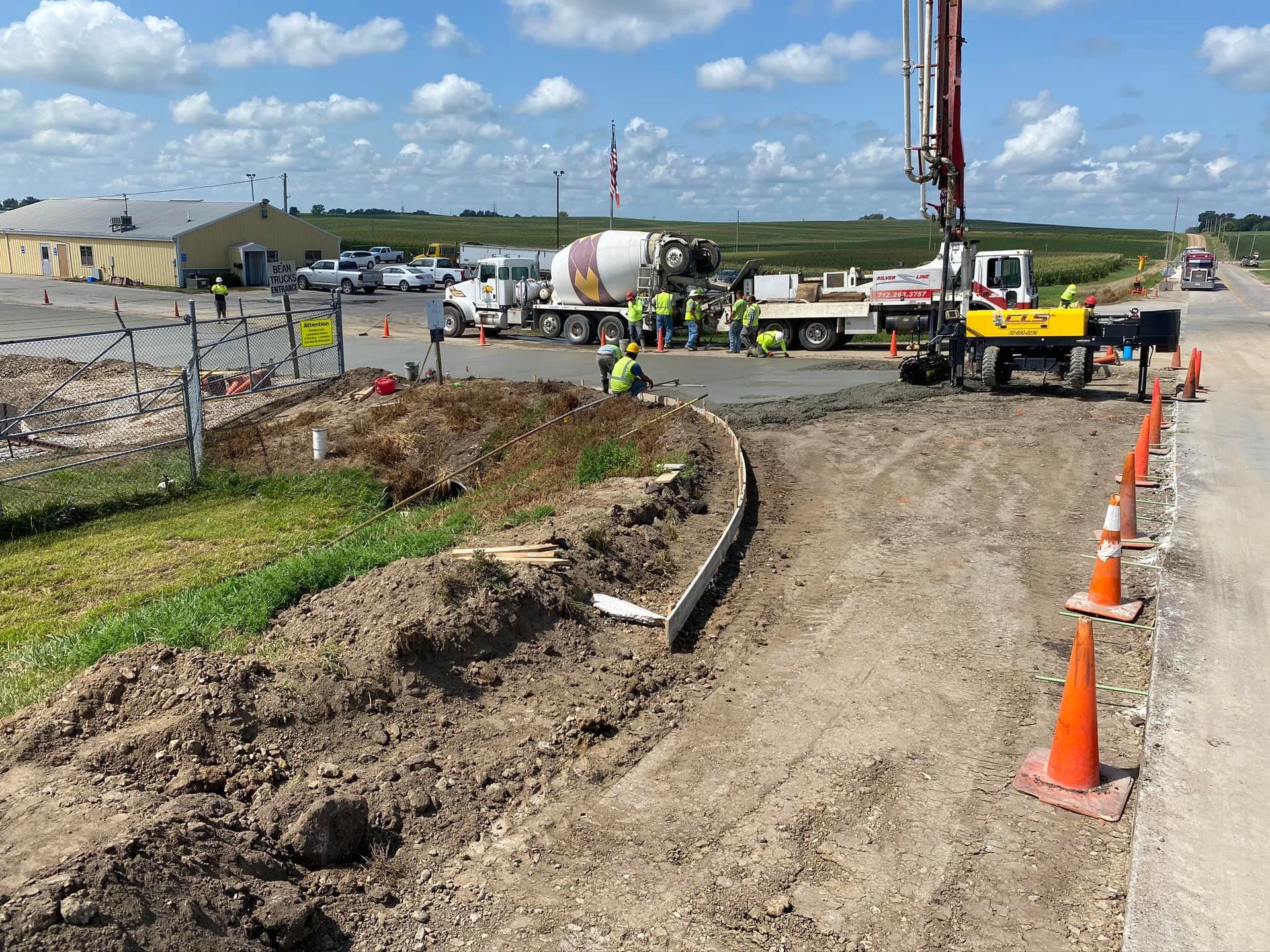 Laser Guided Boom Operated Laser Screed | Carroll, IA | Concrete Laser