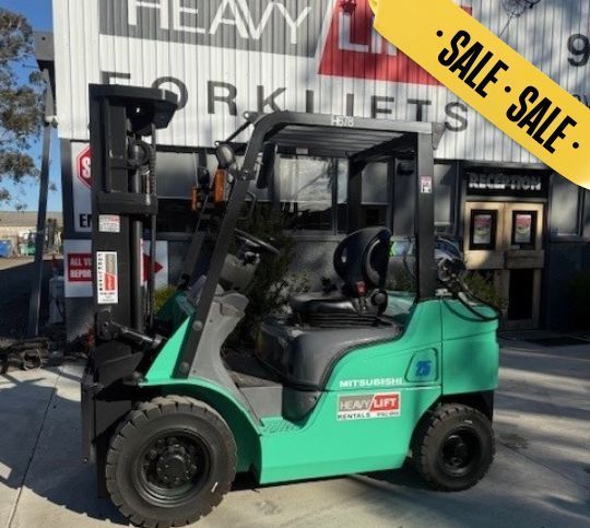 Mitsubishi FG25ZN LPG forklift badge sale