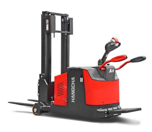 A series electric counterbalanced stacker