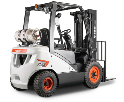 bobcat lpg g25e 7 series E back view (lpg bottle)