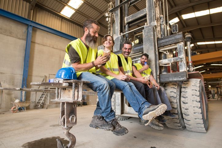 construction side forklift safety