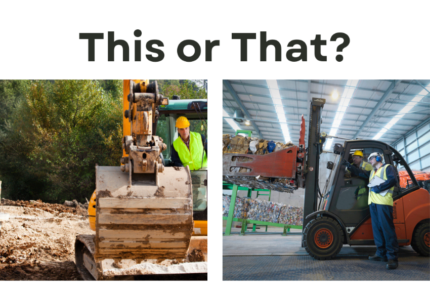 rough terrain forklift vs compact forklift