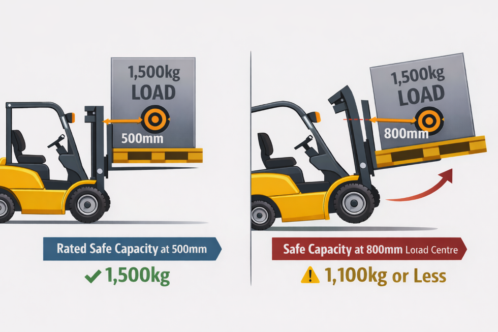 Load Centre vs Load Weight: Why 1,500kg Becomes Unsafe at 800mm