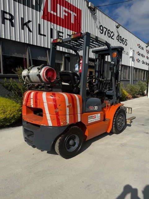 heli forklift for sale back side view