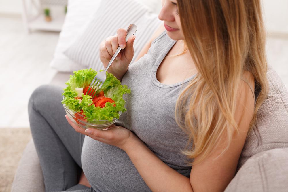 Pregnant Eating Vegetable Salad — Cheyenne, WY — Northview Medical